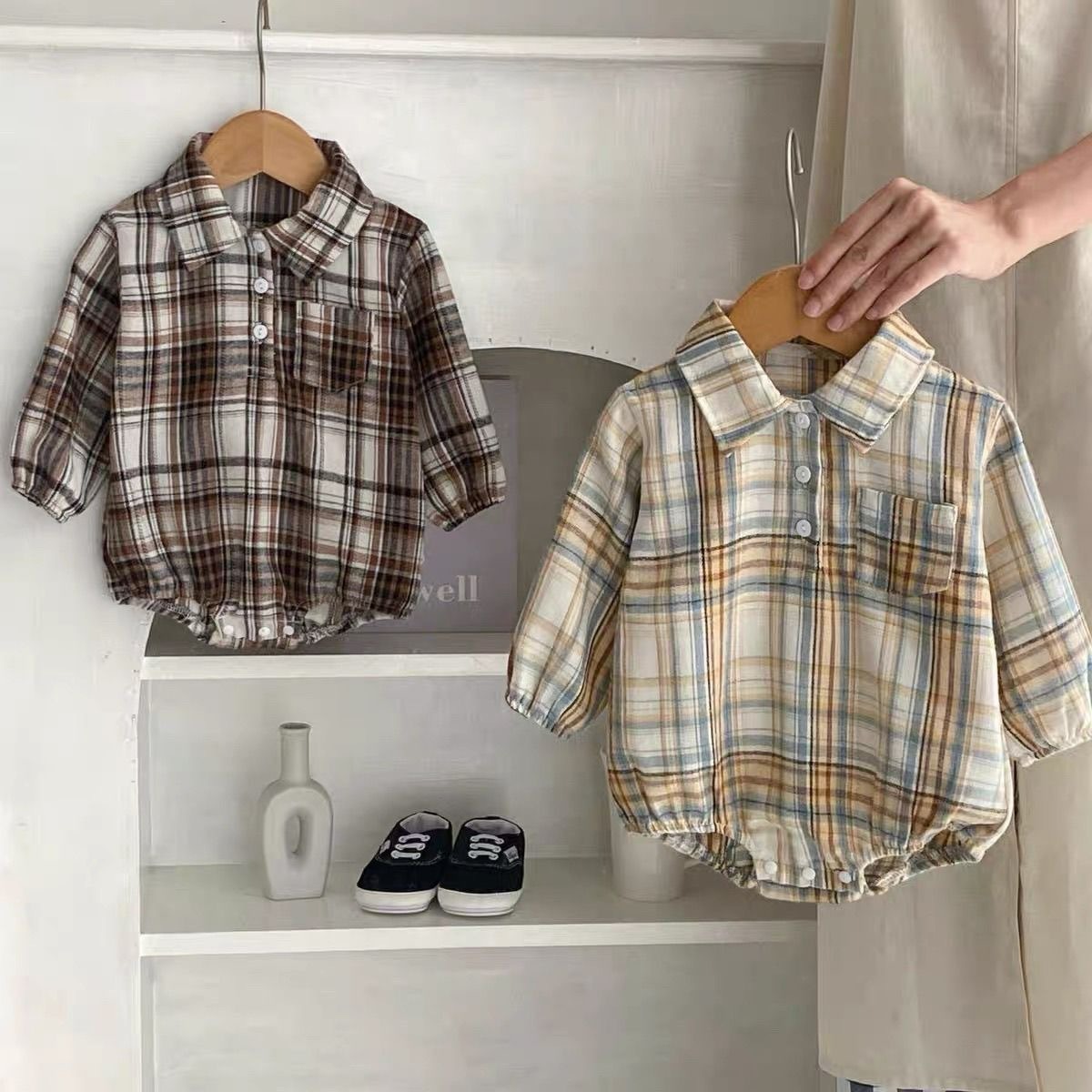 Baby Clothing Designer - Ircomll 2 pcs Infant Baby Plaid