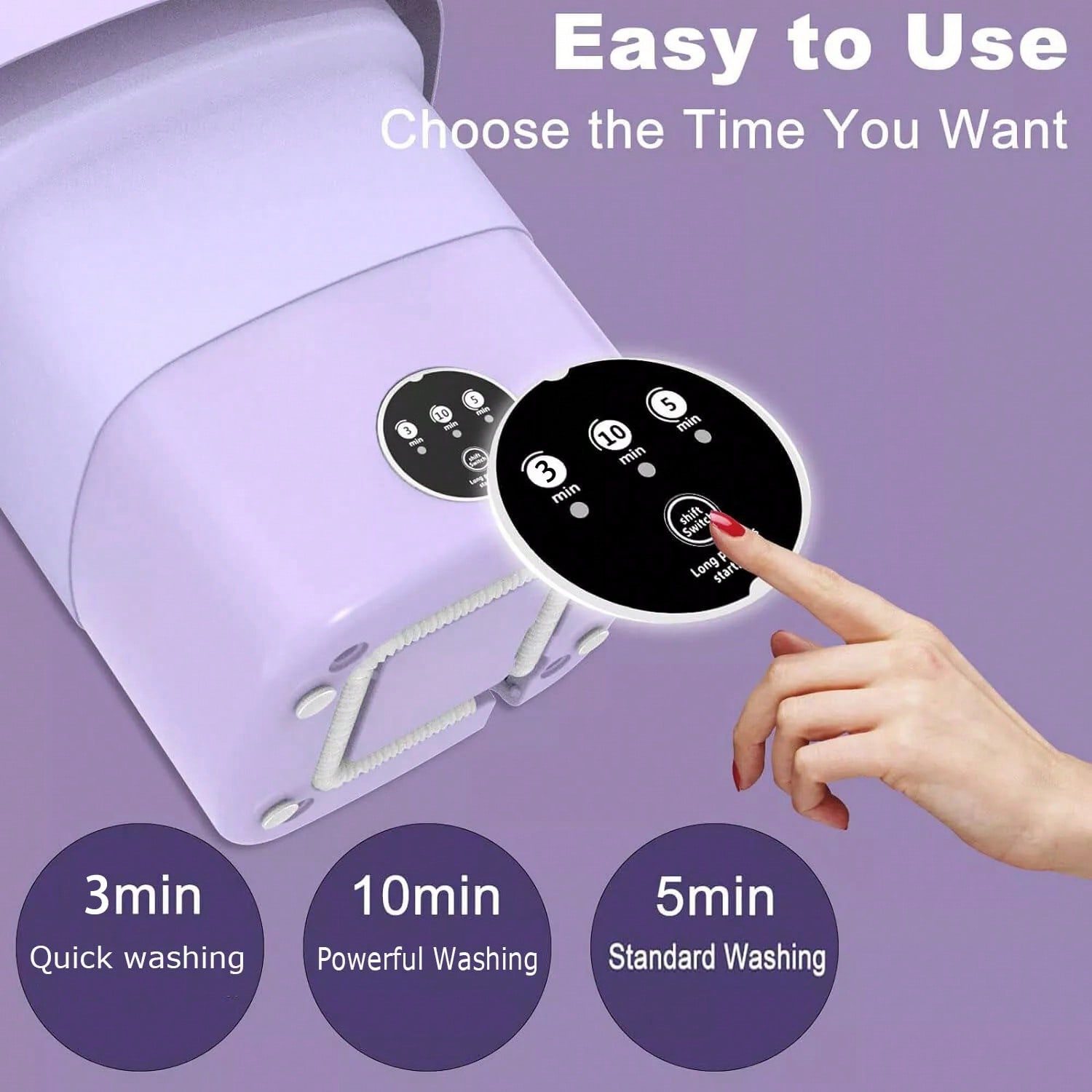 Baby Clothing Washing Machine - 8L Portable Washing Machine Mini Washer