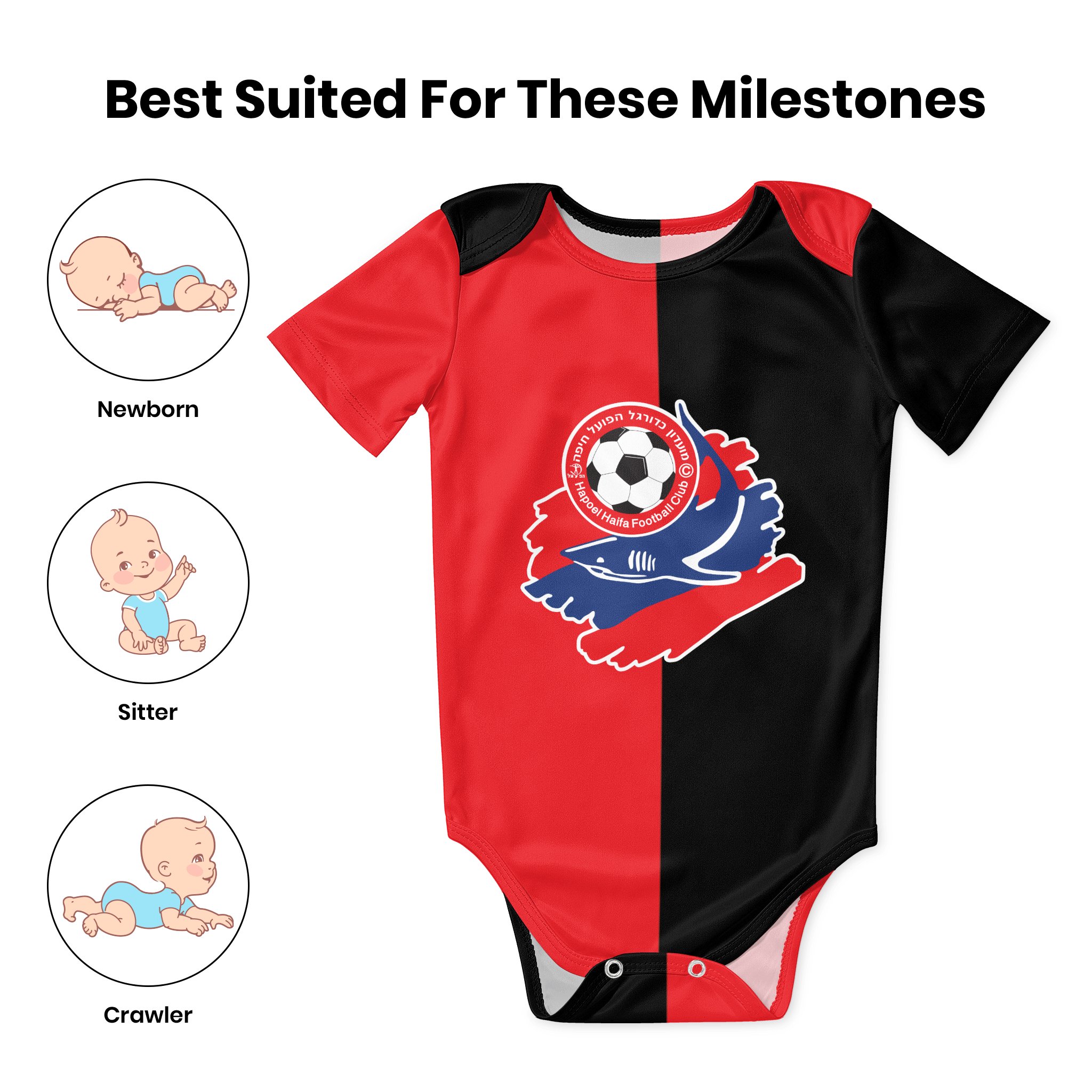 Hapoel Haifa Baby Bodysuit Uni - Baby Clothing ulasan dan harga