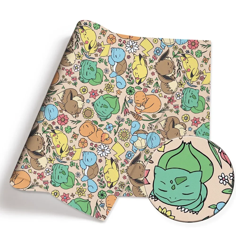 Pokemon Cartoon Fabric140*50cm - Baby Clothing ulasan dan harga