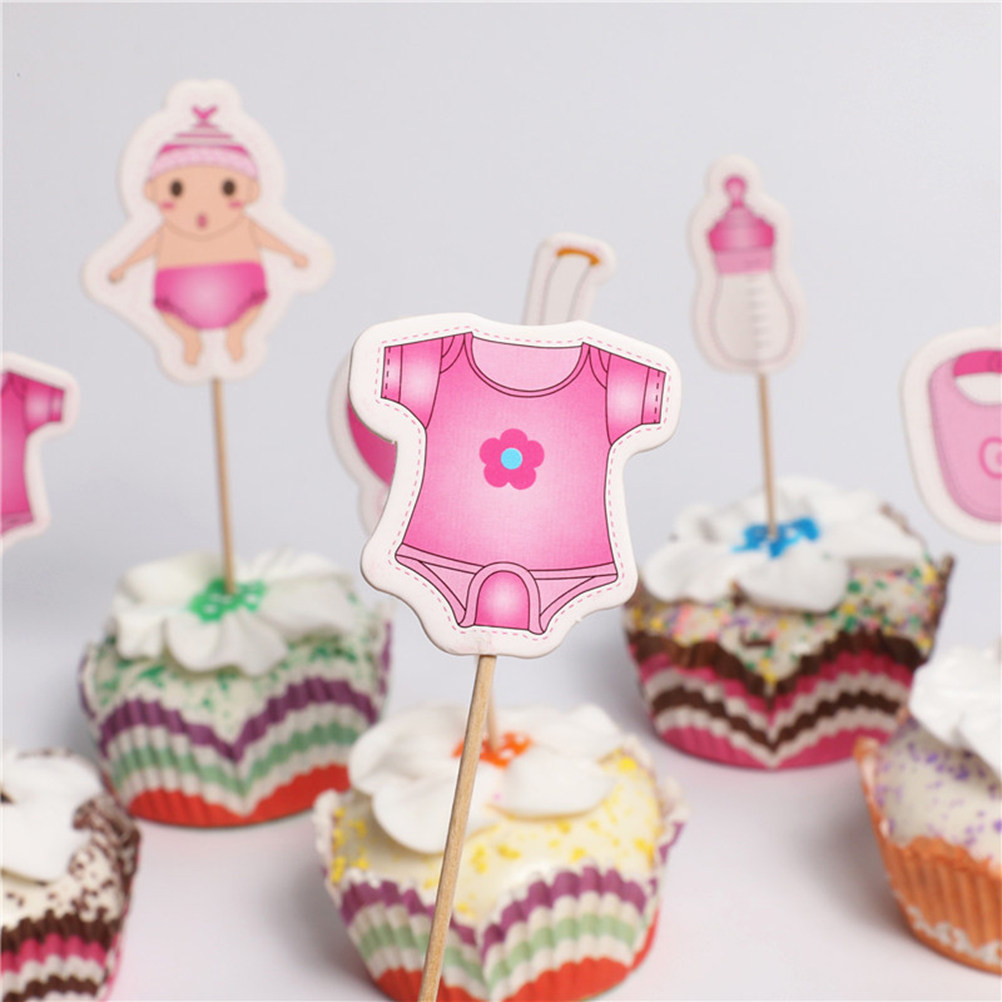 20Pcs Chic Baby Shower Cake To - Baby Clothing Designer ulasan dan harga