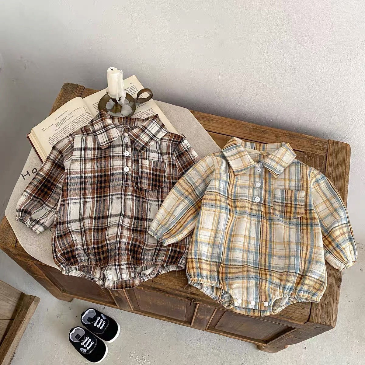 Ircomll 2 pcs Infant Baby Plai - Baby Clothing Designer ulasan dan harga