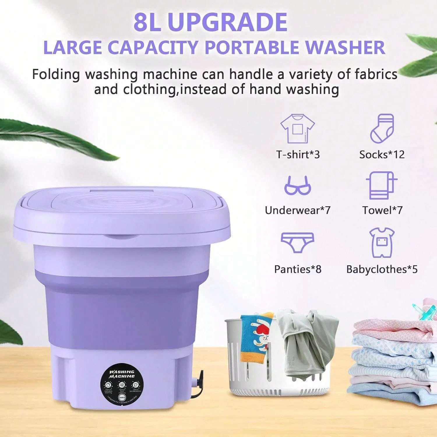 8L Portable Washing Machine Mi - Baby Clothing Washing Machine ulasan dan harga