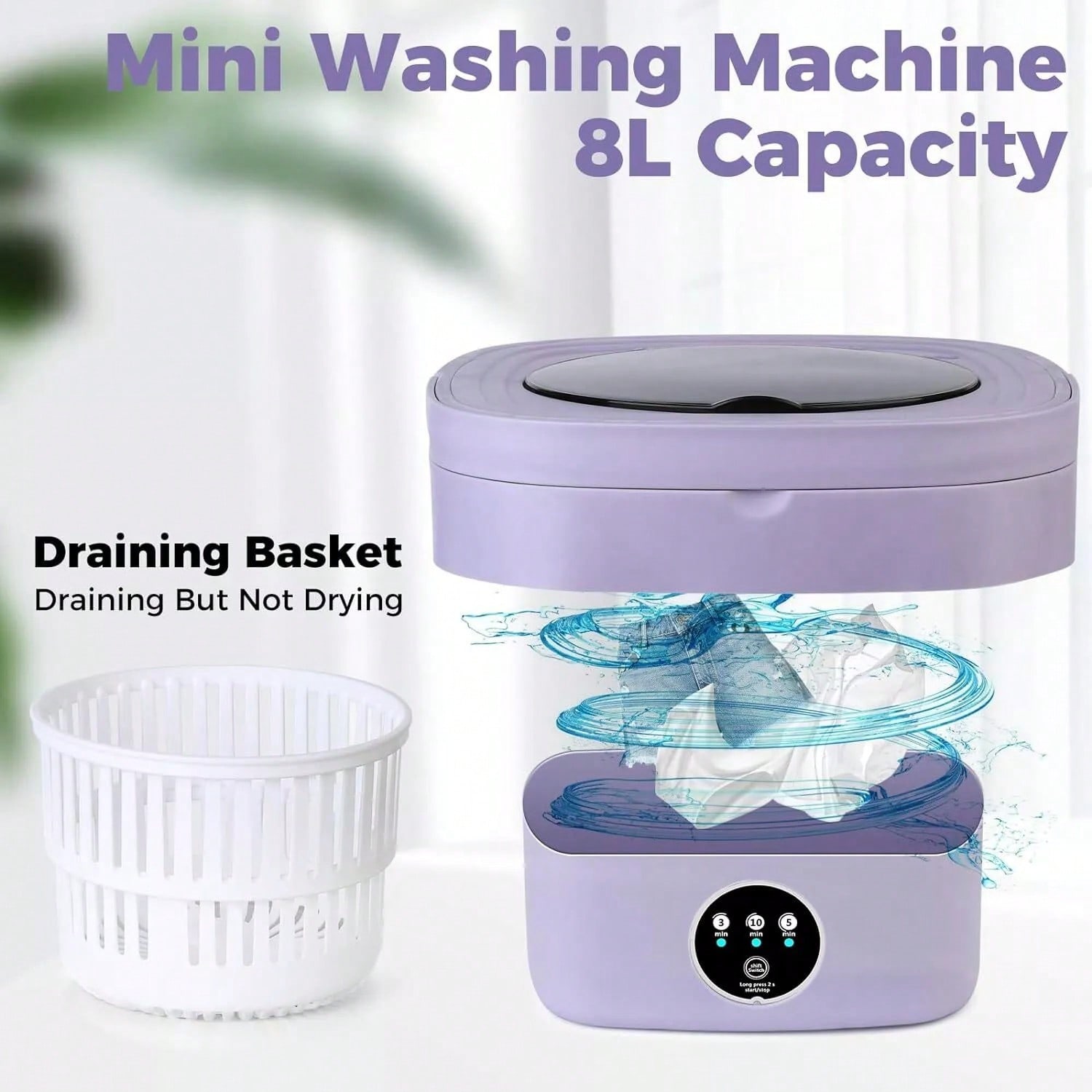 8L Portable Washing Machine Mi - Baby Clothing Washing Machine ulasan dan harga